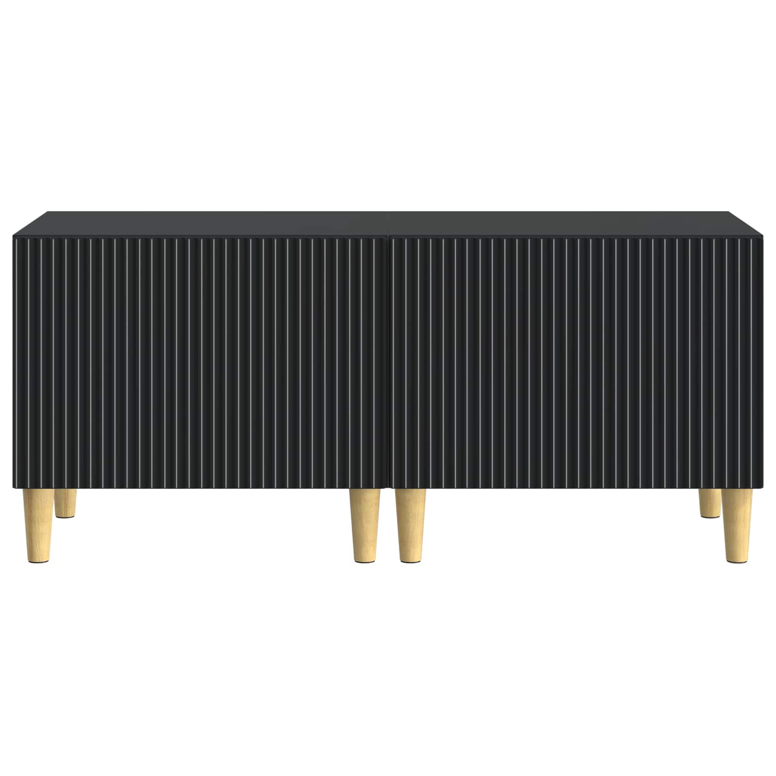 vidaXL TV Cabinet Black Engineered Wood 5
