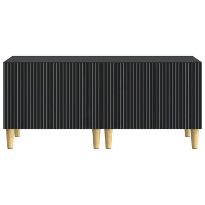 vidaXL TV Cabinet Black Engineered Wood 5
