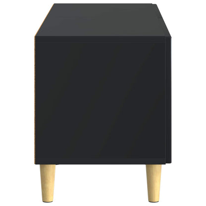 vidaXL TV Cabinet Black Engineered Wood 6