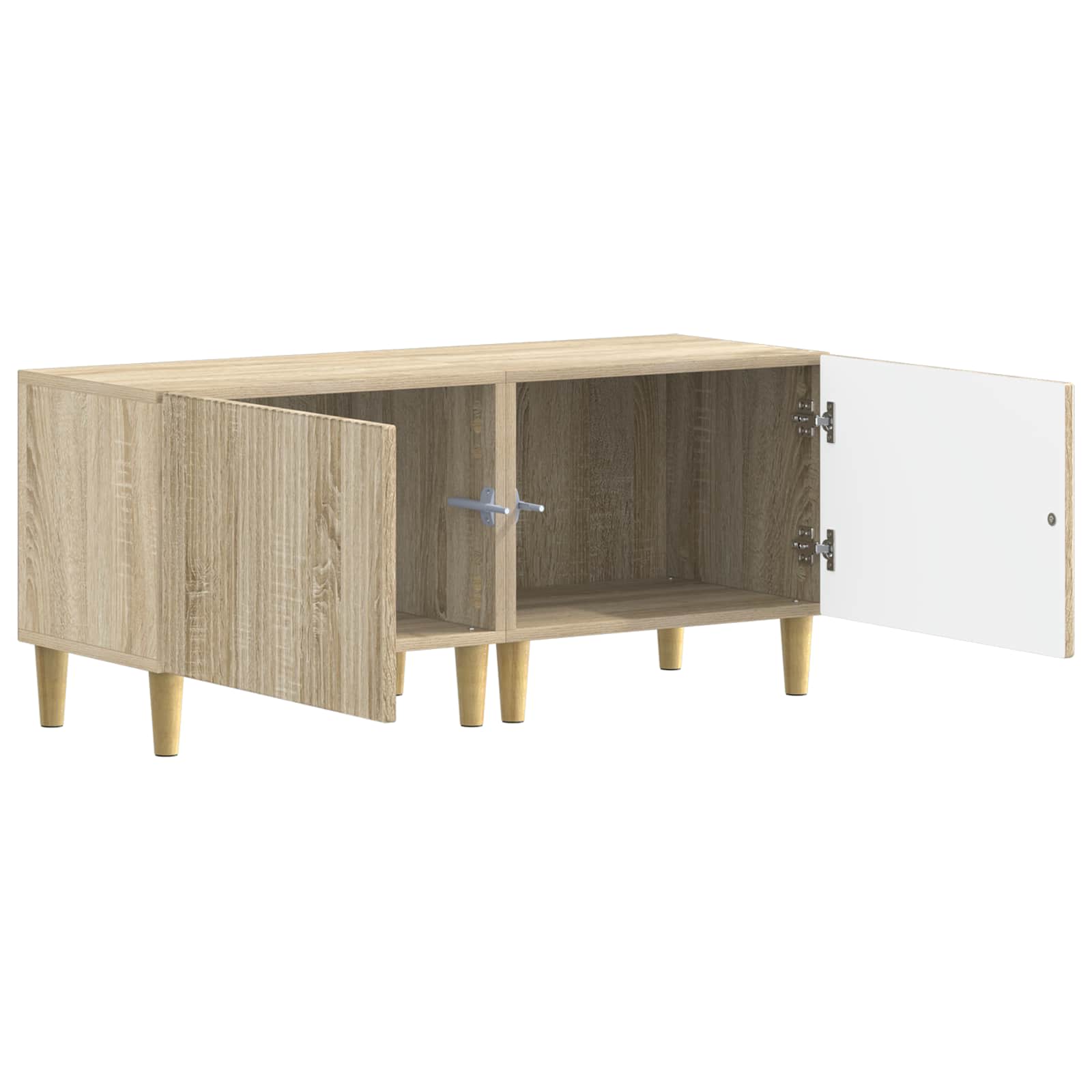 vidaXL TV Cabinet Sonoma Oak Engineered Wood 3
