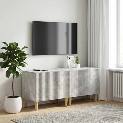 vidaXL TV Cabinet Concrete Grey Engineered Wood 1