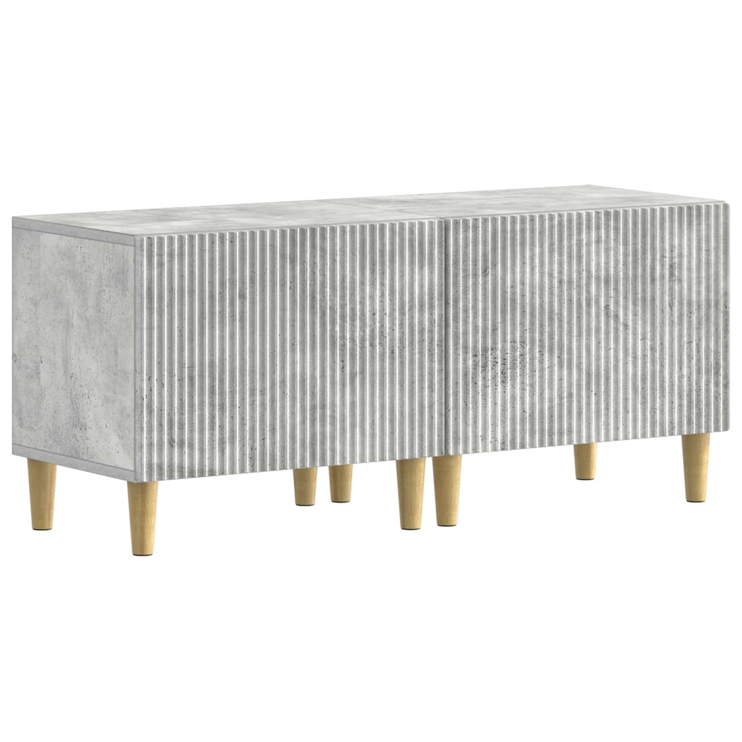 vidaXL TV Cabinet Concrete Grey Engineered Wood 2