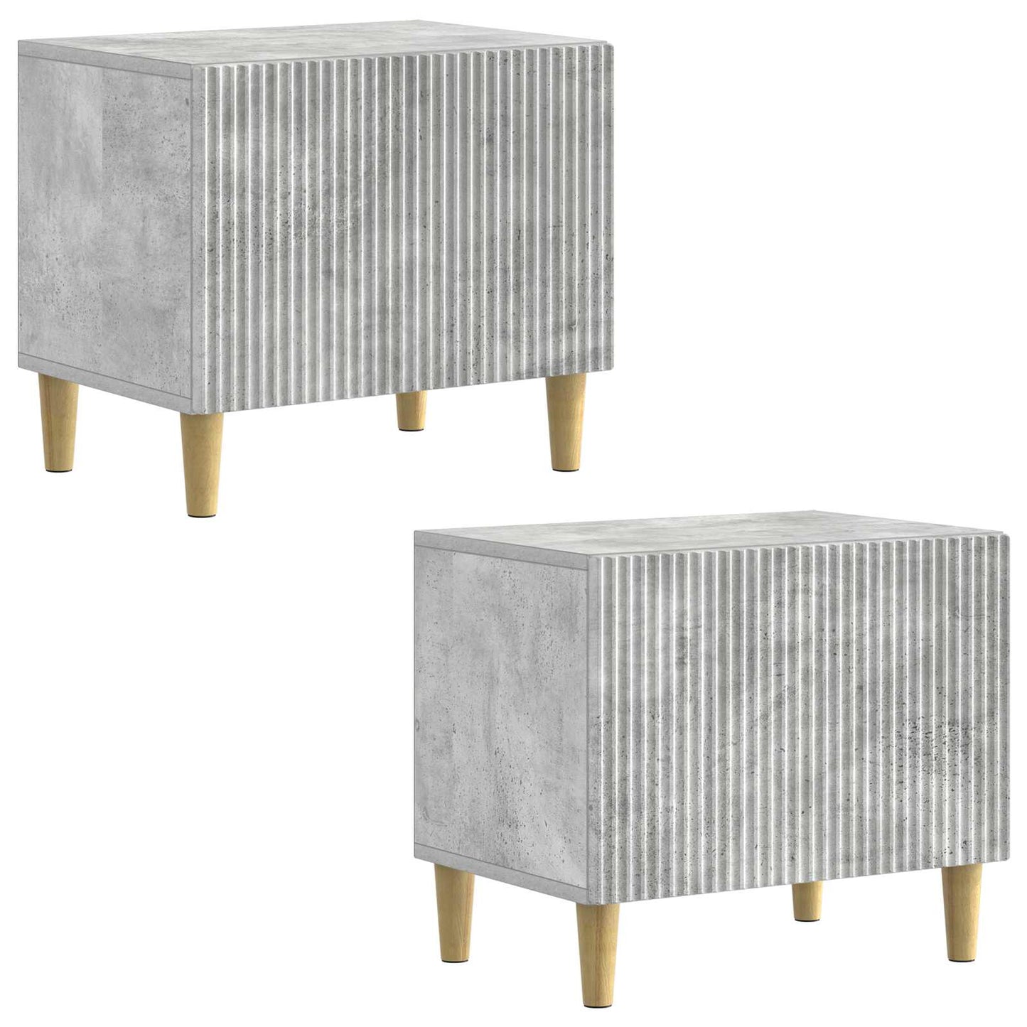 vidaXL TV Cabinet Concrete Grey Engineered Wood 4