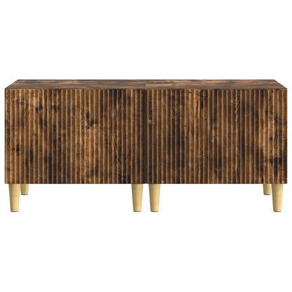 vidaXL TV Cabinet Smoked Oak Engineered Wood 5