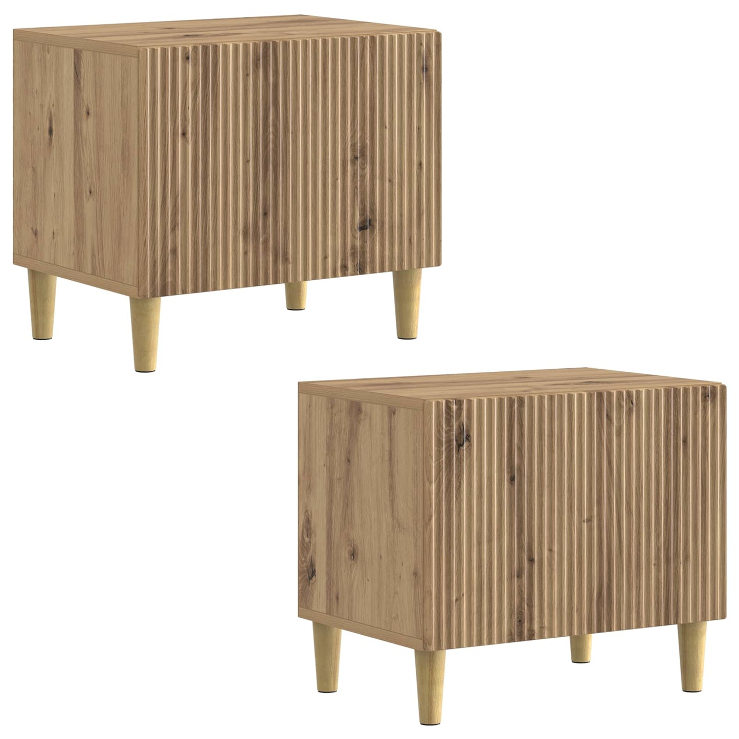 vidaXL TV Cabinet Artisan Oak Engineered Wood 4