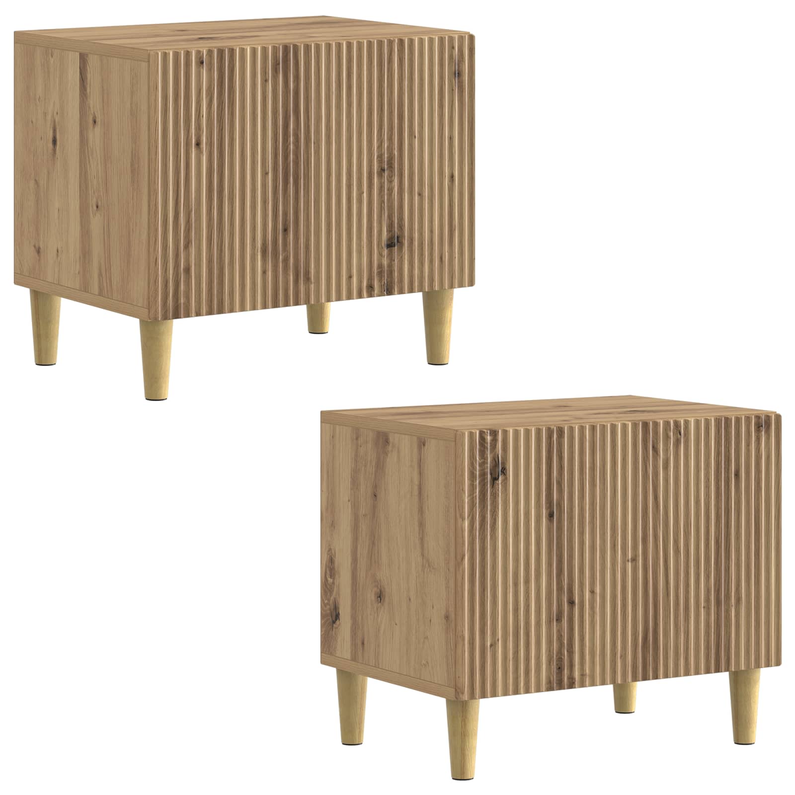 vidaXL TV Cabinet Artisan Oak Engineered Wood 4