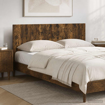 Wall-Mounted Headboard ARNHEM Engineered Wood Width 180 cm Smoked oak