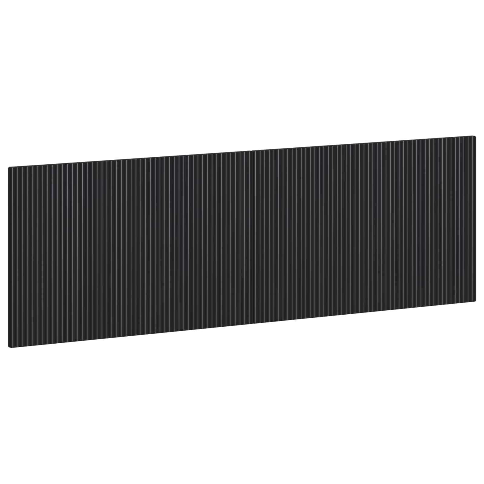 vidaXL Wall-Mounted Headboard ARNHEM Black Engineered Wood 2