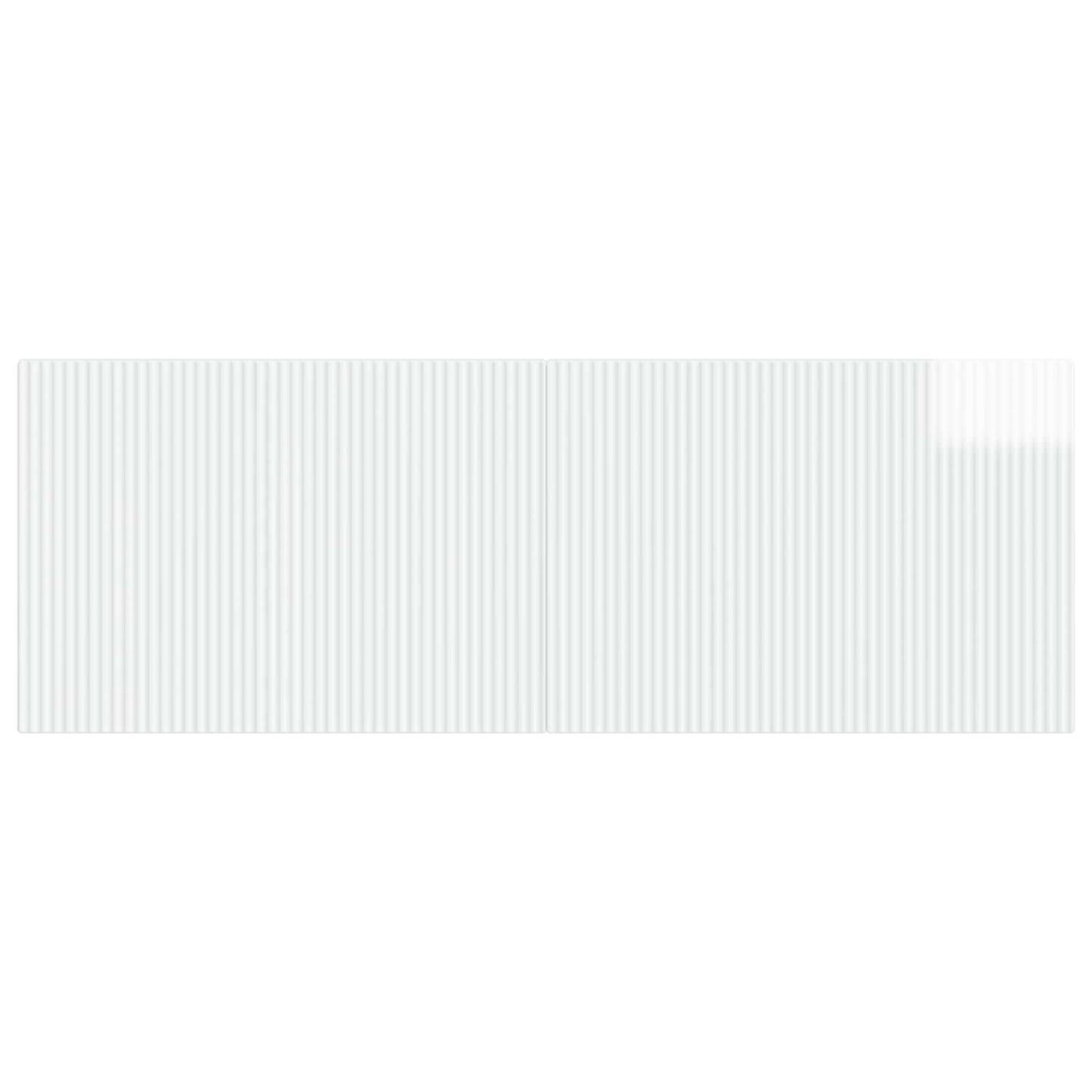 vidaXL Wall-Mounted Headboard ARNHEM High Gloss White Engineered Wood 3