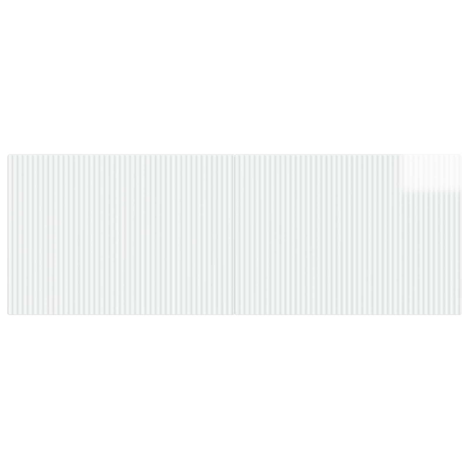 vidaXL Wall-Mounted Headboard ARNHEM High Gloss White Engineered Wood 3