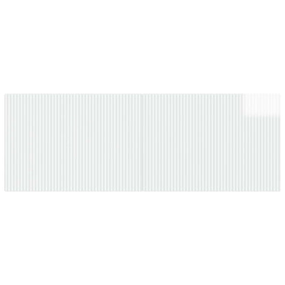vidaXL Wall-Mounted Headboard ARNHEM High Gloss White Engineered Wood 3
