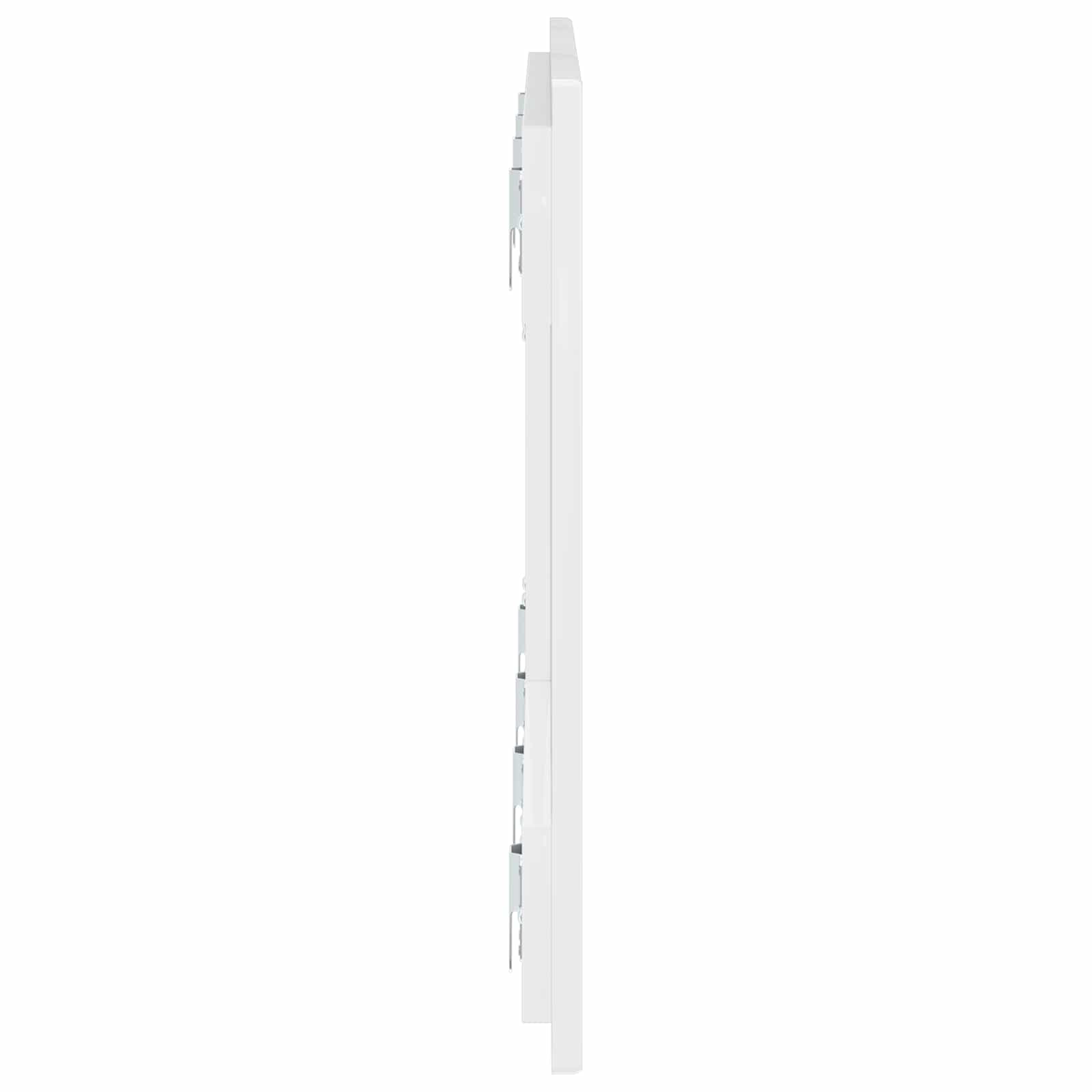 vidaXL Wall-Mounted Headboard ARNHEM High Gloss White Engineered Wood 4