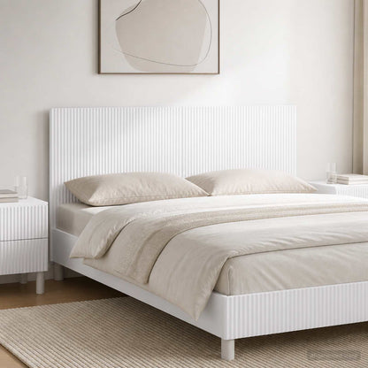 vidaXL Wall-Mounted Headboard ARNHEM White Engineered Wood 1