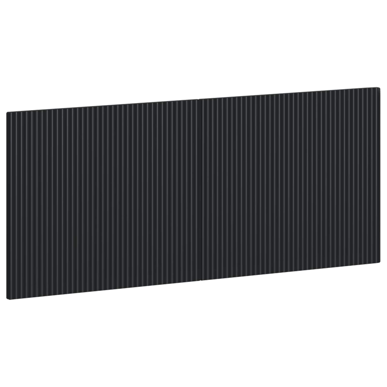 vidaXL Wall-Mounted Headboard ARNHEM Black Engineered Wood 2