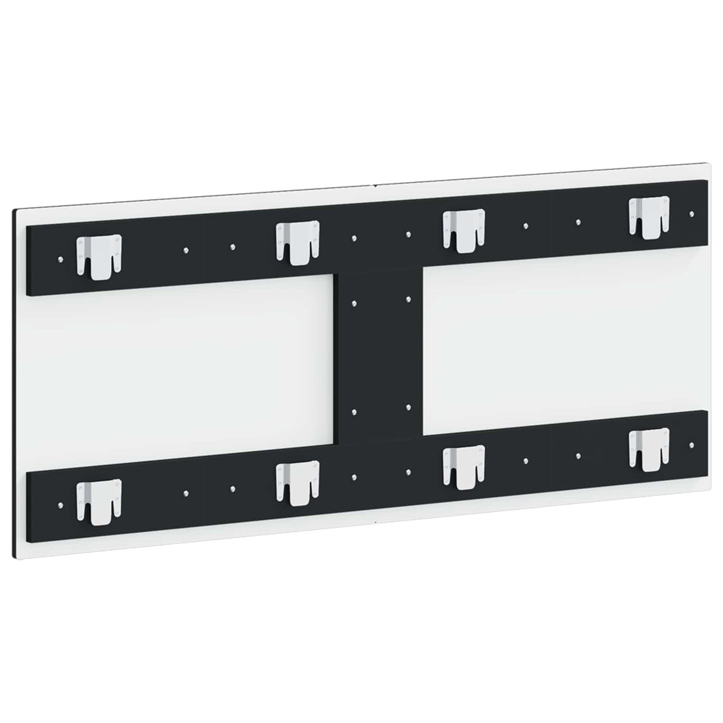 vidaXL Wall-Mounted Headboard ARNHEM Black Engineered Wood 5