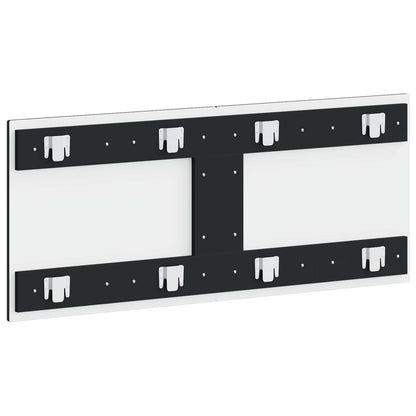 vidaXL Wall-Mounted Headboard ARNHEM Black Engineered Wood 5