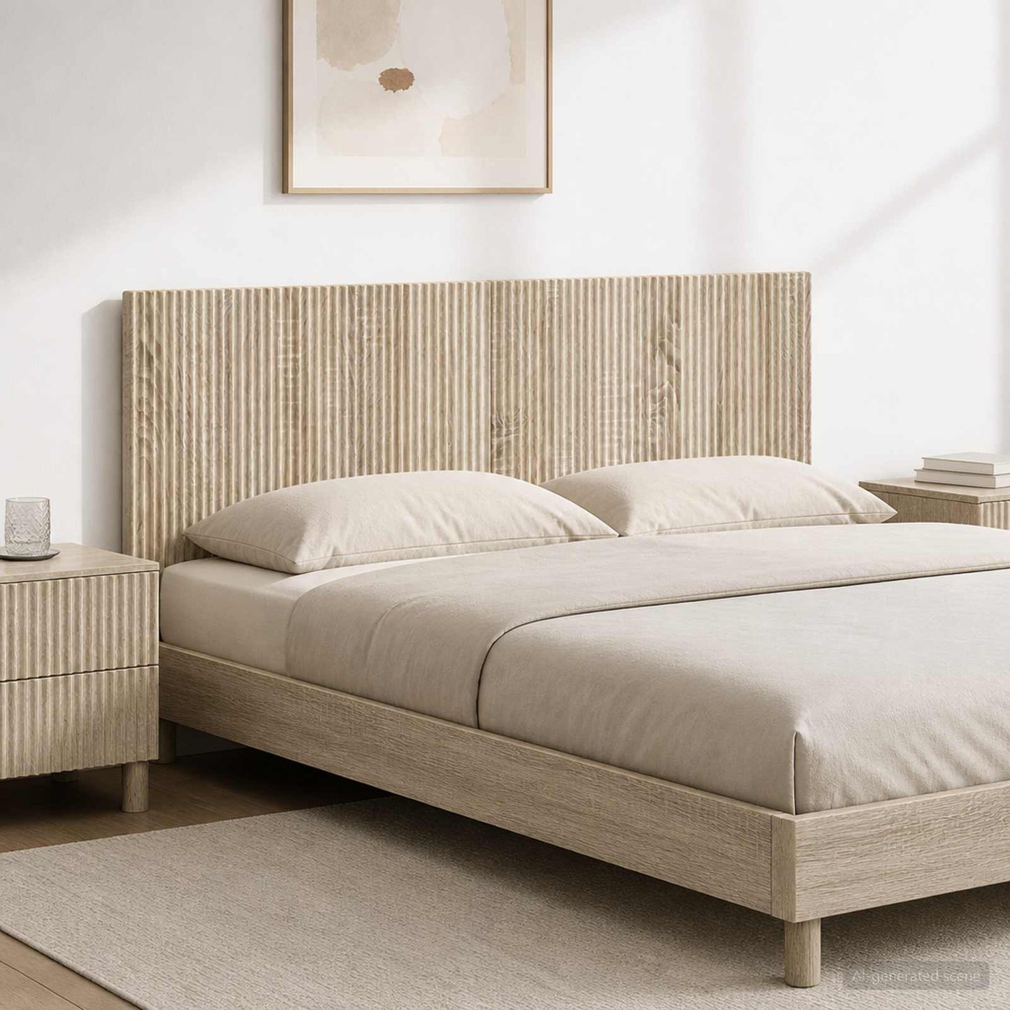 vidaXL Wall-Mounted Headboard ARNHEM Sonoma Oak Engineered Wood 1