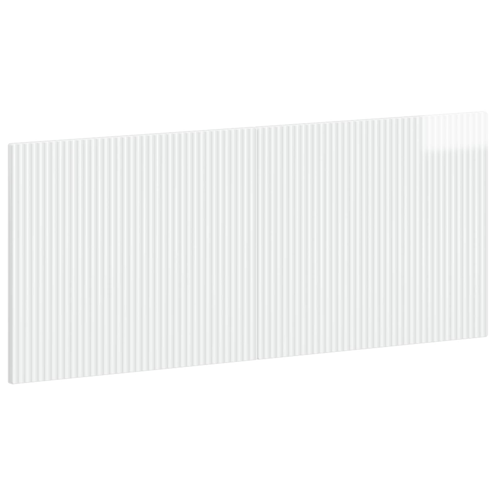 vidaXL Wall-Mounted Headboard ARNHEM High Gloss White Engineered Wood 2