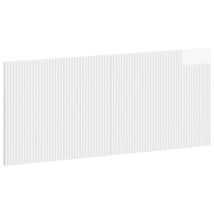 vidaXL Wall-Mounted Headboard ARNHEM High Gloss White Engineered Wood 2