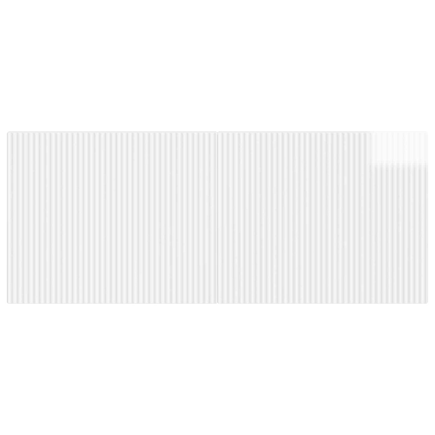 vidaXL Wall-Mounted Headboard ARNHEM High Gloss White Engineered Wood 3