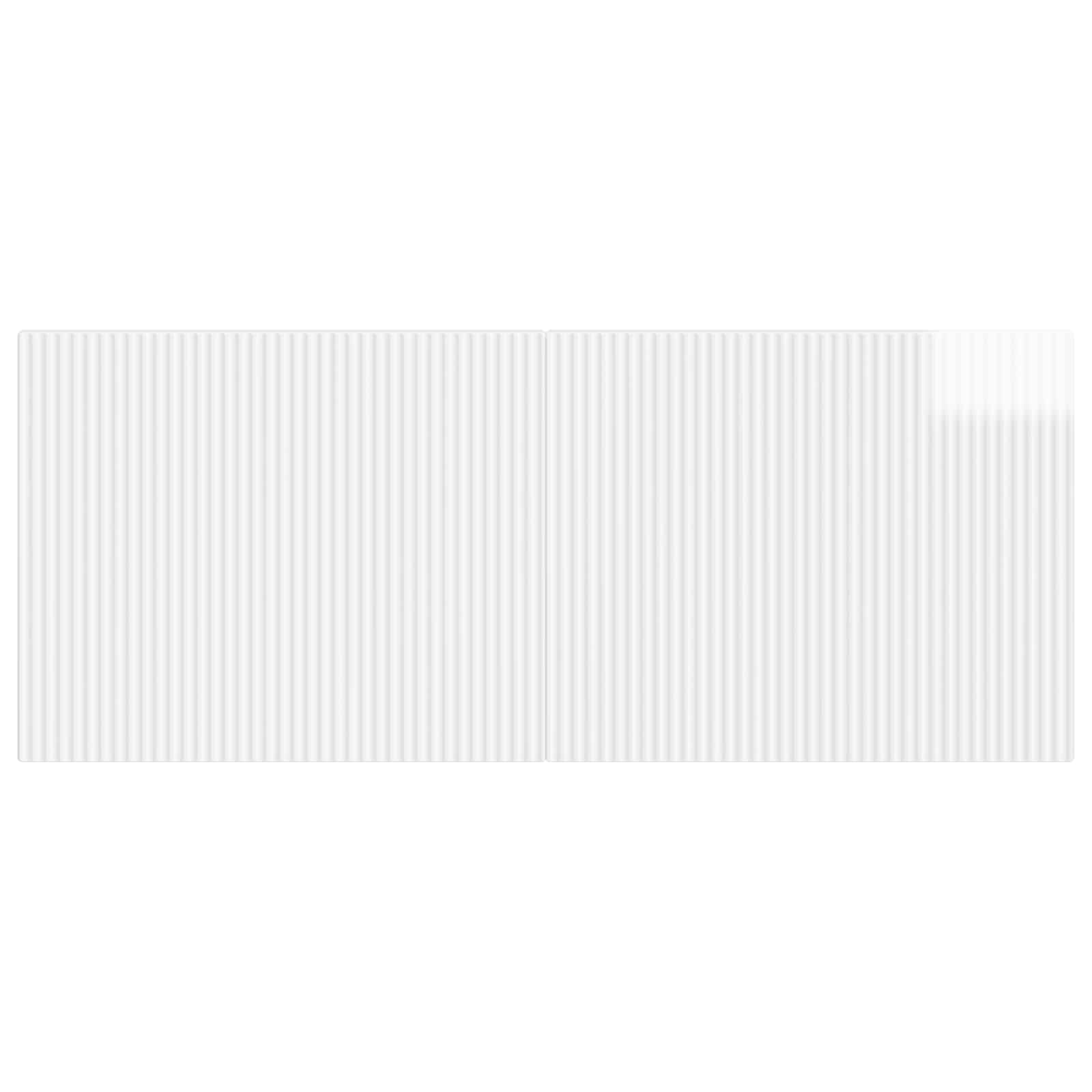 vidaXL Wall-Mounted Headboard ARNHEM High Gloss White Engineered Wood 3