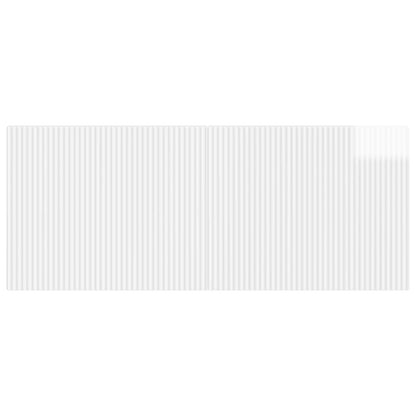 vidaXL Wall-Mounted Headboard ARNHEM High Gloss White Engineered Wood 3