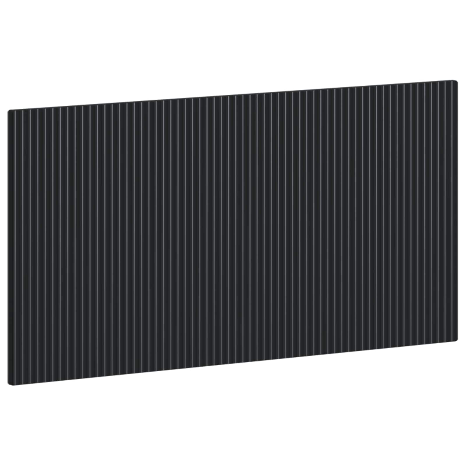 vidaXL Wall-Mounted Headboard ARNHEM Black Engineered Wood 2