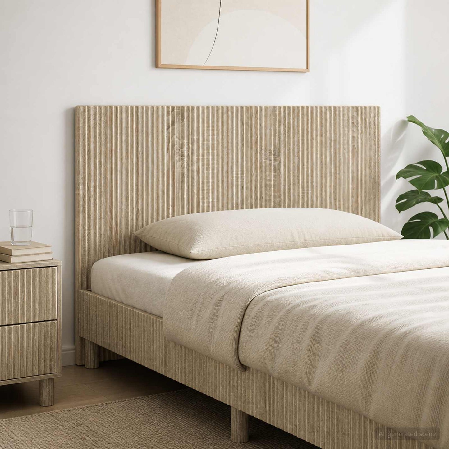 vidaXL Wall-Mounted Headboard ARNHEM Sonoma Oak Engineered Wood 1