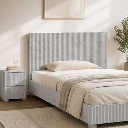 vidaXL Wall-Mounted Headboard ARNHEM Concrete Grey Engineered Wood 1