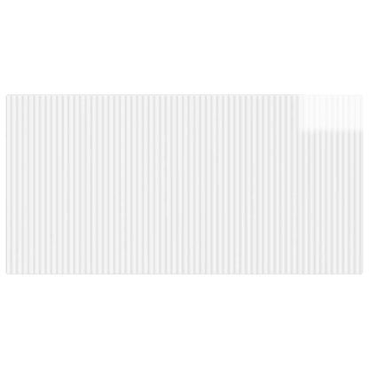 vidaXL Wall-Mounted Headboard ARNHEM High Gloss White Engineered Wood 3