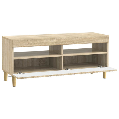 vidaXL LED TV Cabinet ARNHEM 100 x 35 x 43 cm Sonoma Oak 5