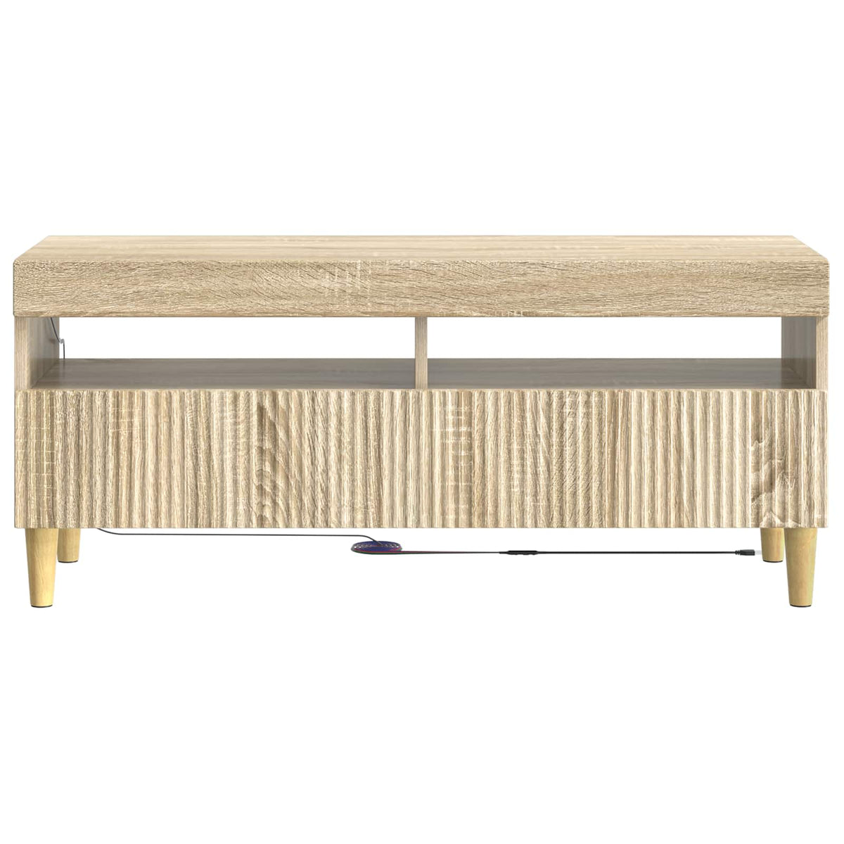 vidaXL LED TV Cabinet ARNHEM 100 x 35 x 43 cm Sonoma Oak 6