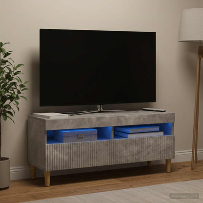 LED TV Cabinet ARNHEM 100 x 35 x 43 cm Concrete grey