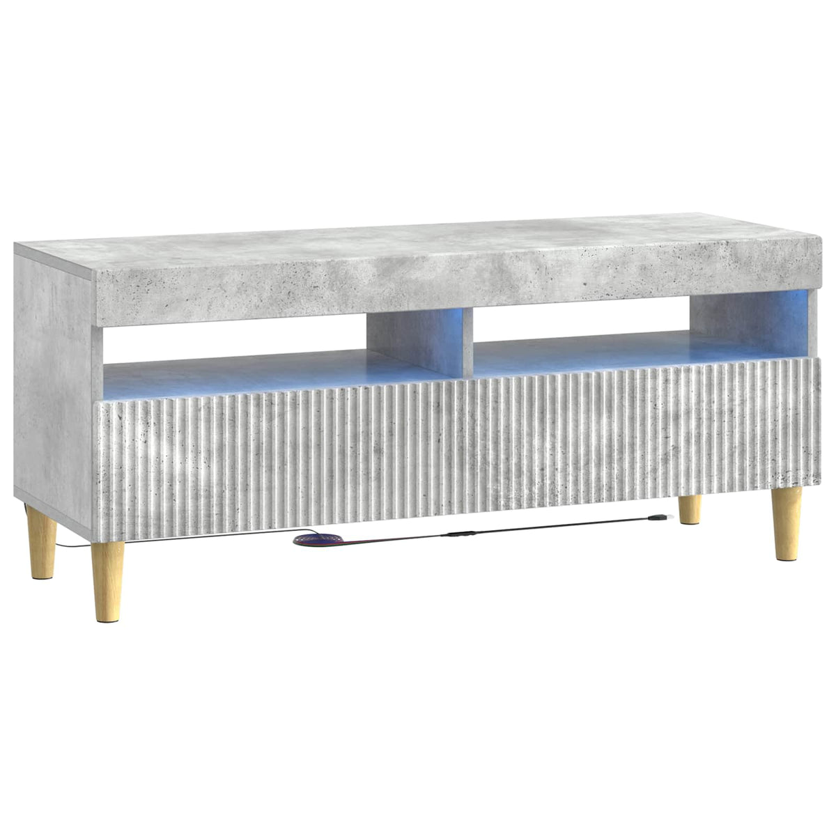 LED TV Cabinet ARNHEM 100 x 35 x 43 cm Concrete grey