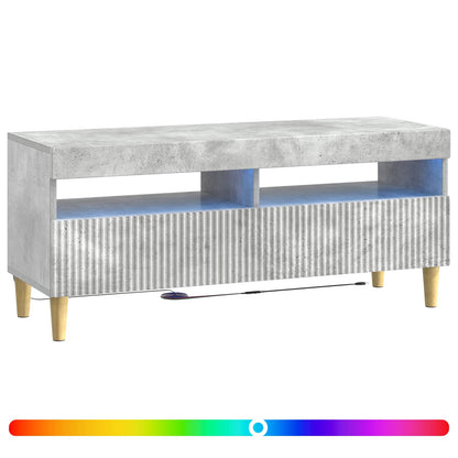 LED TV Cabinet ARNHEM 100 x 35 x 43 cm Concrete grey