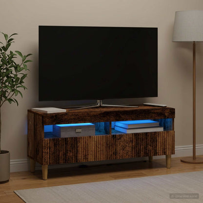 vidaXL LED TV Cabinet ARNHEM 100 x 35 x 43 cm Old Wood Engineered Wood 1