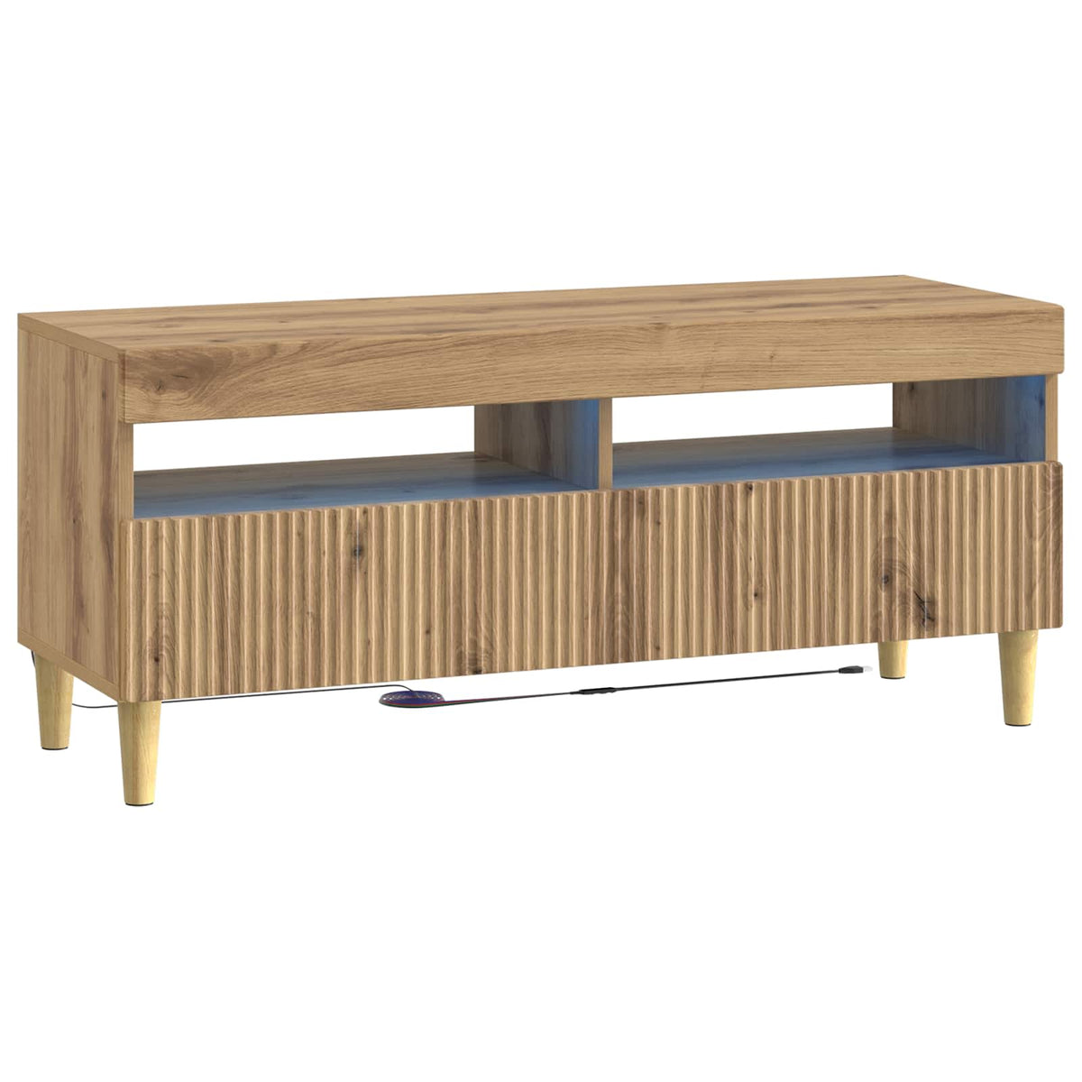 LED TV Cabinet ARNHEM 100 x 35 x 43 cm Artisan oak