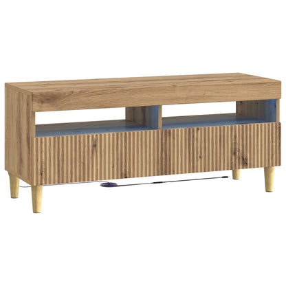 LED TV Cabinet ARNHEM 100 x 35 x 43 cm Artisan oak