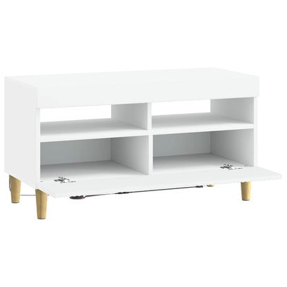 vidaXL LED TV Cabinet White Engineered Wood 5