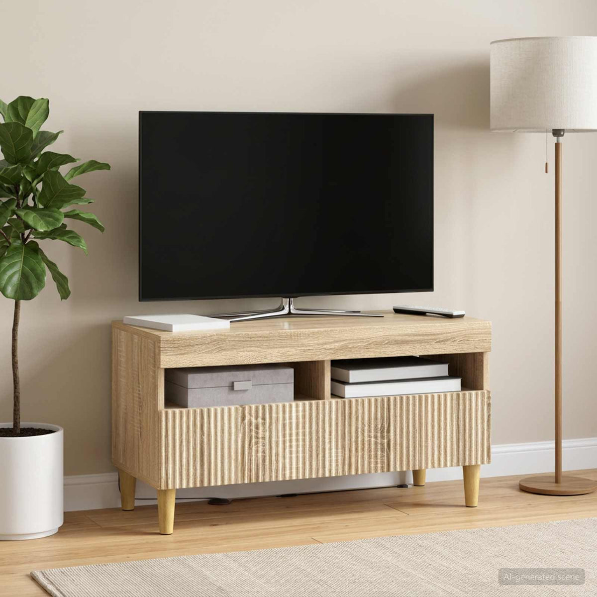 LED TV Cabinet ARNHEM 81 x 35 x 43 cm Sonoma oak