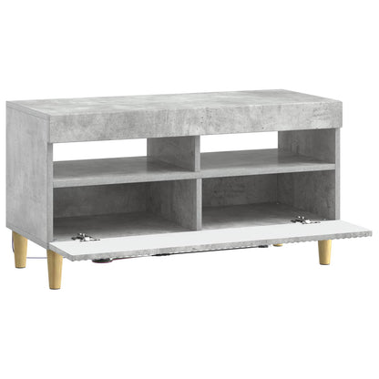 vidaXL LED TV Cabinet Concrete Grey Engineered Wood 5