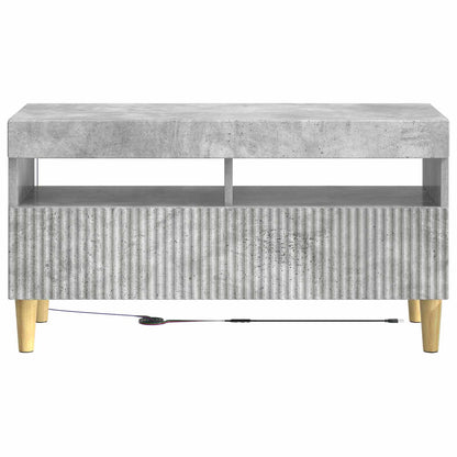 vidaXL LED TV Cabinet Concrete Grey Engineered Wood 6