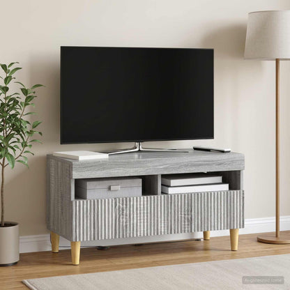 vidaXL LED TV Cabinet Grey Sonoma Engineered Wood 1