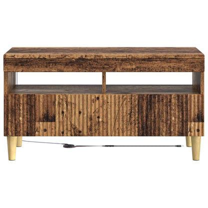 vidaXL LED TV Cabinet Old Wood Engineered Wood 6