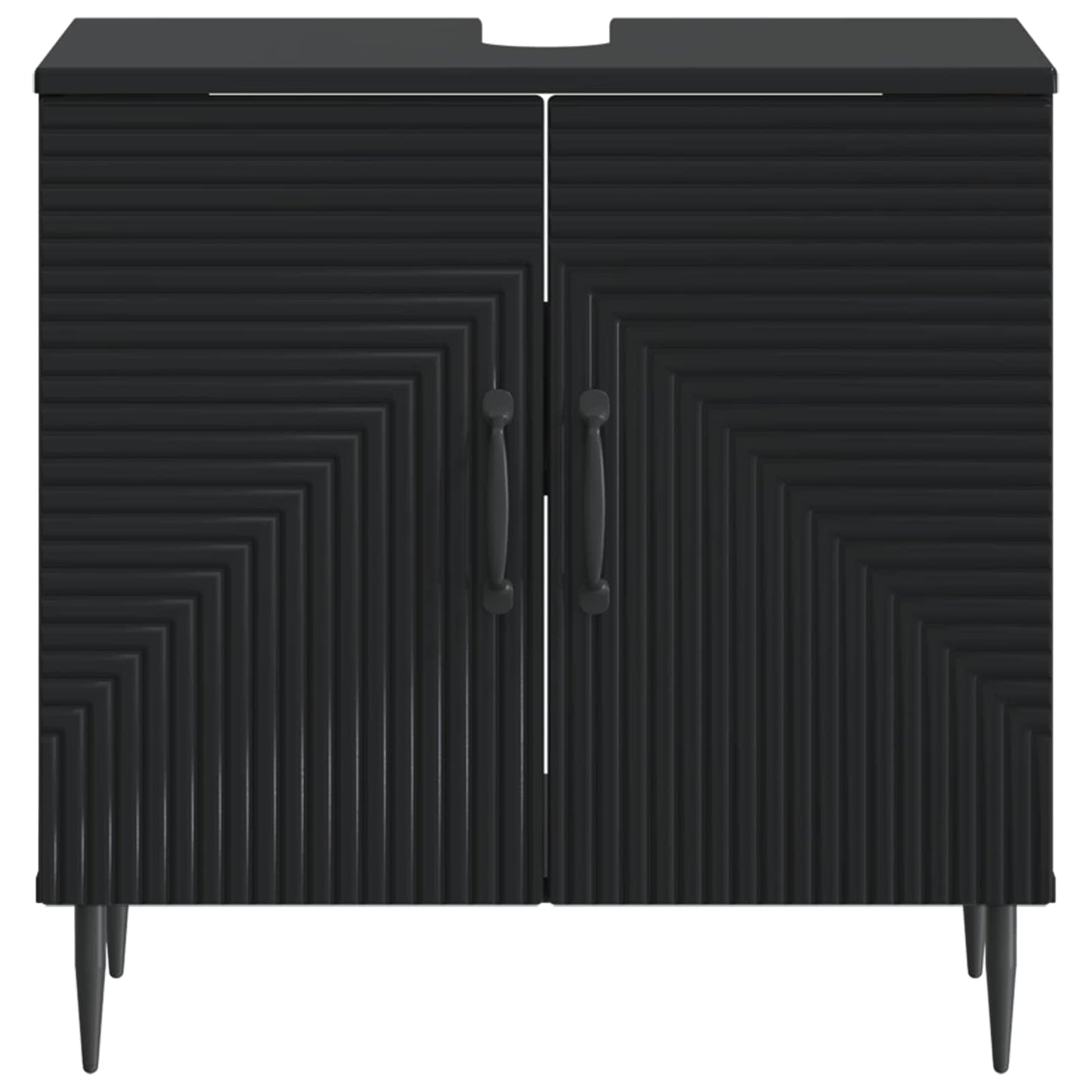 vidaXL Bathroom Sink Cabinet HAARLEM Black 59.5 x 31.5x 59 cm 4