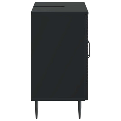 vidaXL Bathroom Sink Cabinet HAARLEM Black 59.5 x 31.5x 59 cm 5