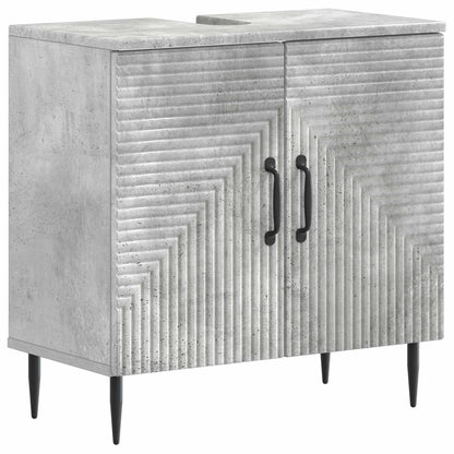 vidaXL Bathroom Sink Cabinet HAARLEM Concrete Grey 59.5 x 31.5x 59 cm 2