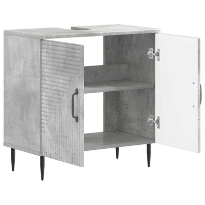vidaXL Bathroom Sink Cabinet HAARLEM Concrete Grey 59.5 x 31.5x 59 cm 3