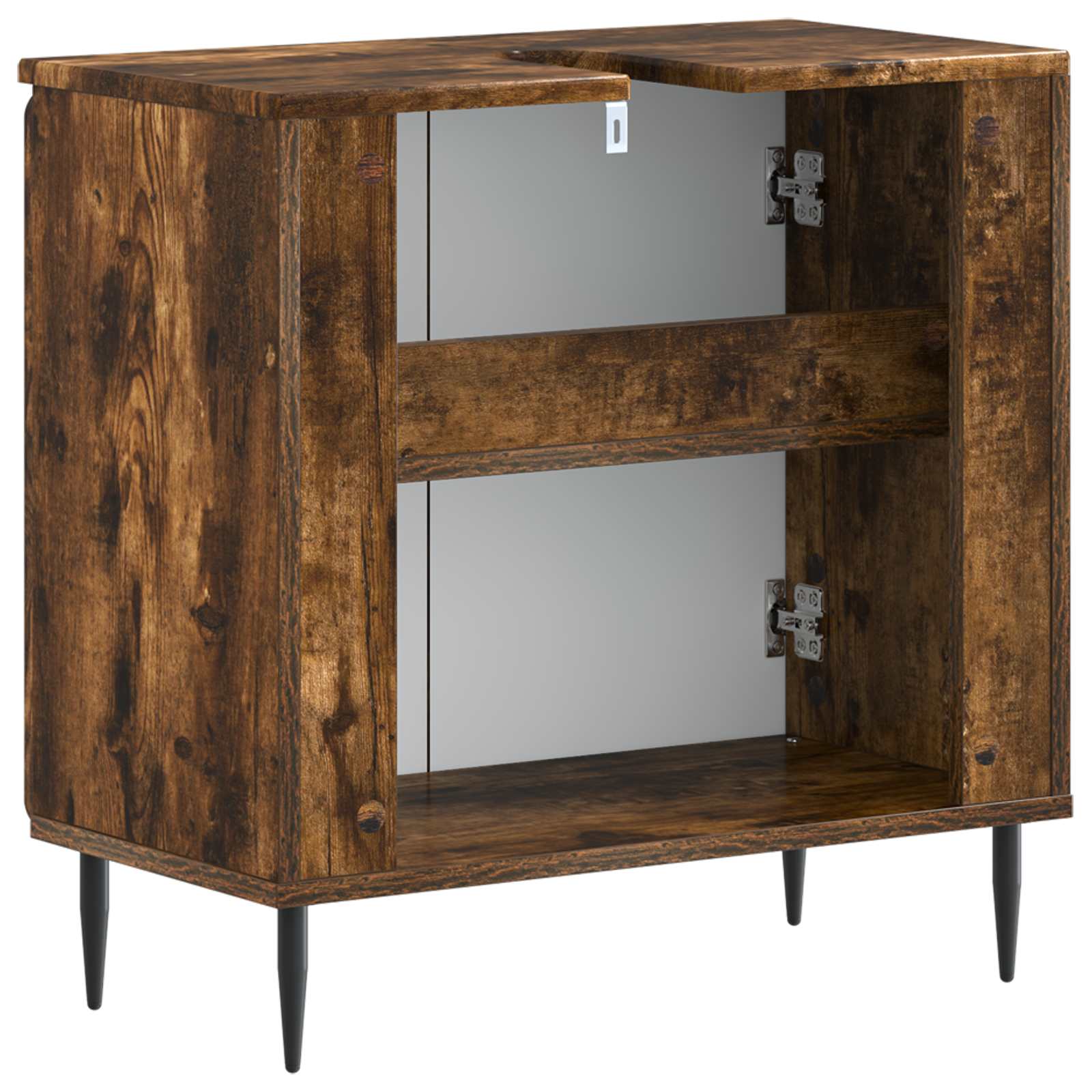 vidaXL Bathroom Sink Cabinet HAARLEM Smoked Oak 59.5 x 31.5x 59 cm 6