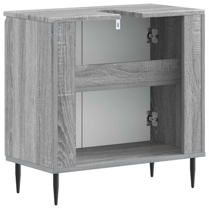 vidaXL Bathroom Sink Cabinet HAARLEM Grey Sonoma 59.5 x 31.5x 59 cm 6